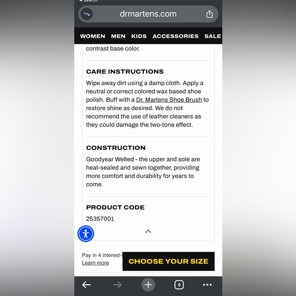 Dr Martens platform church monkey boot in us women’s size 10 - Picture 5 of 7